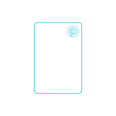 Digital Pinterest Pin Standard Image Icon Svg Vector, Free Vectors File